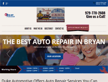 Tablet Screenshot of dukeautomotive.net